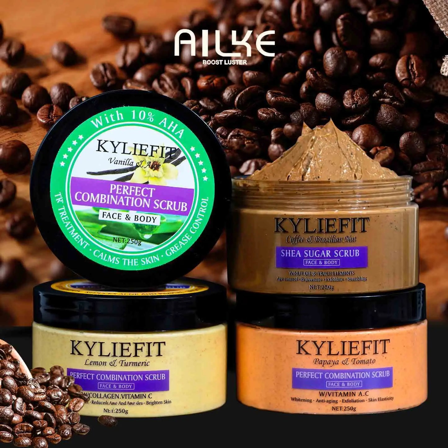 KYLIEFIT Gommage Naturel pour le Corps et le Visage